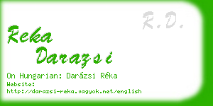 reka darazsi business card